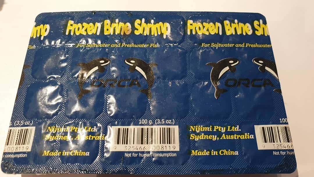 ORCA Frozen Brine Shrimp 100g Blister Pack