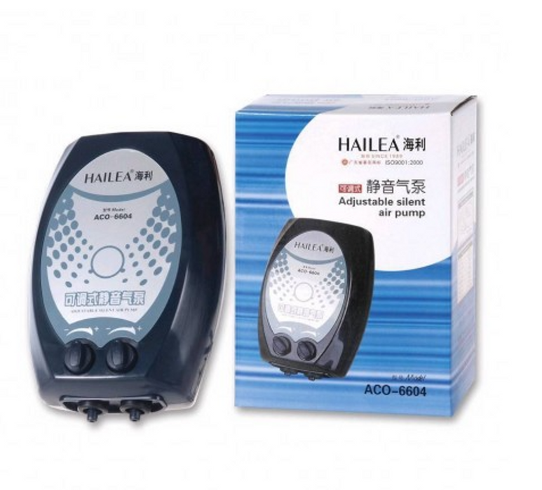 Hailea ACO-6604 Silent Twin Outlet Air Pump